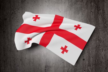 Georgia bayrak 3D render