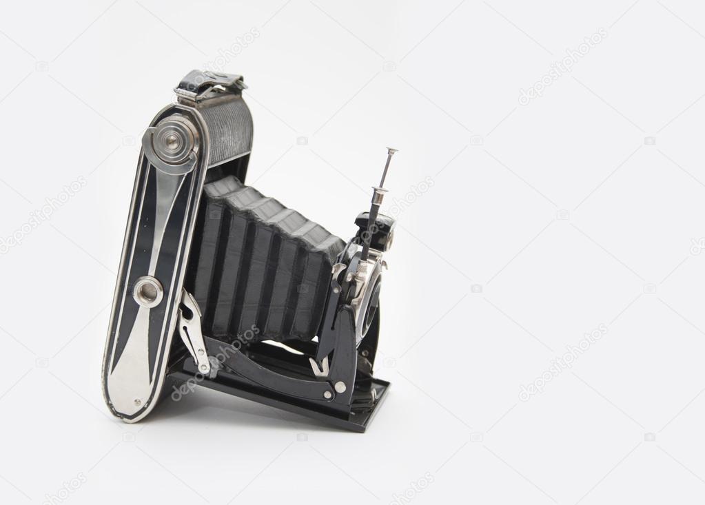 Camera Vintage Noire Sur Fond Blanc Image Libre De Droit Par Erllre C