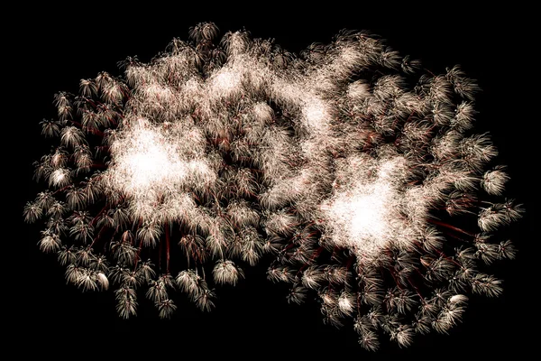 Festive fireworks from below — Stock Photo, Image