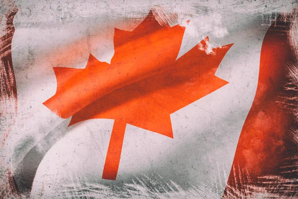 3d renderização de uma bandeira do Canadá — Fotografia de Stock