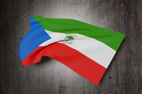 Äquatorialguinea-Flagge schwenken — Stockfoto