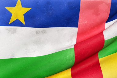 Orta Afrika Cumhuriyeti bayrak sallayarak