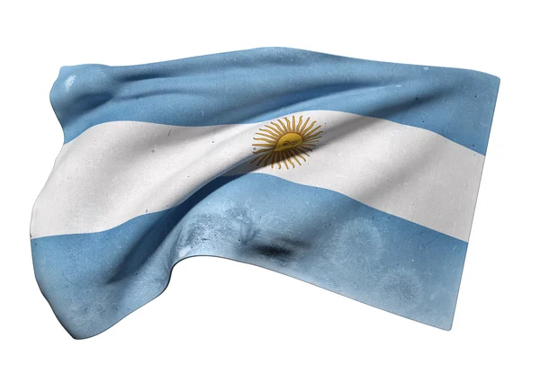 Αργεντινής Δημοκρατίας σημαία κυματίζει — Φωτογραφία Αρχείου
