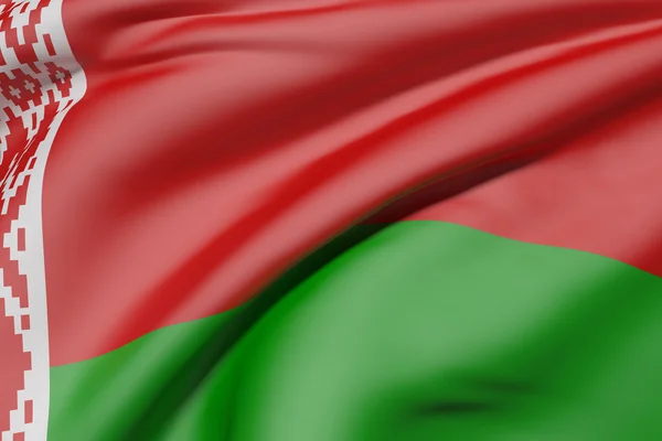 Λευκορωσία σημαία κυματίζει — Φωτογραφία Αρχείου