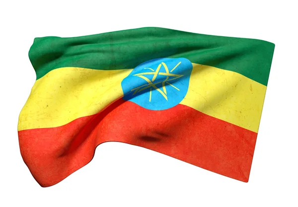 Etiópia Bandeira acenando — Fotografia de Stock