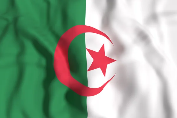 Algeria flag waving — Stock Photo, Image