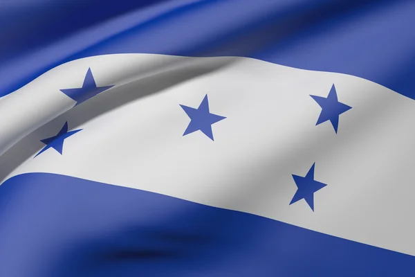Mávání vlajkami Honduras — Stock fotografie