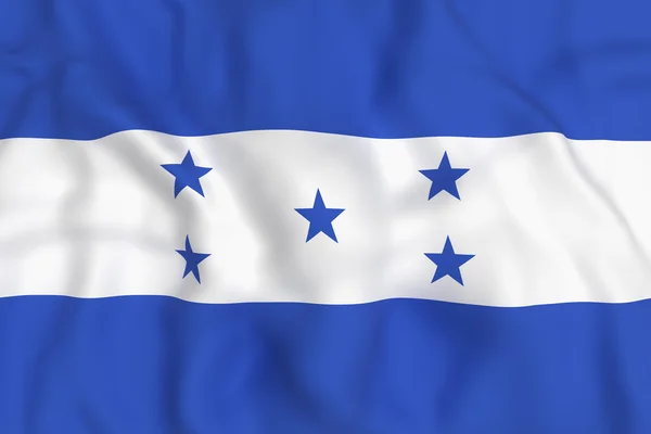 Honduras vlag zwaaien — Stockfoto