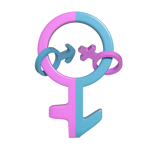 Heteroseksüellik izole sembolleri — Stok fotoğraf