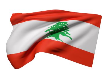 Lübnan bayrağı dalgalanıyor