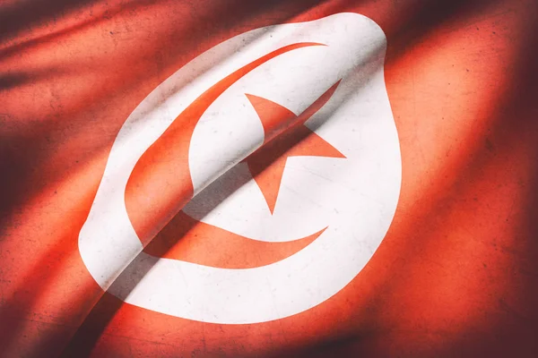 3d rendu d'un drapeau tunisien — Photo