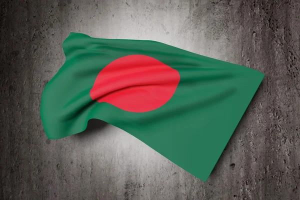 Banglades Köztársaság zászlót lengetve — Stock Fotó