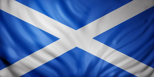 Rendering National Scotland Flag — Stock Photo, Image