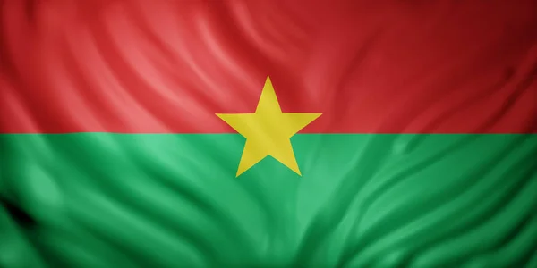 Representación Una Bandera Nacional Burkina Faso — Foto de Stock