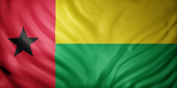 Візуалізація Національного Прапора Гвінеї Бісау — стокове фото