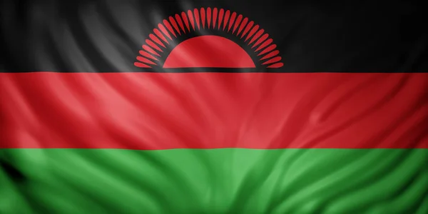 Representación Una Bandera Nacional Malawi — Foto de Stock
