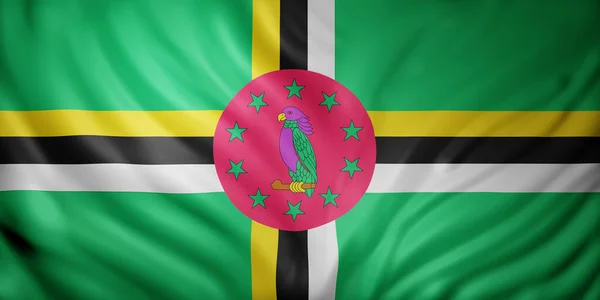 Rendering National Dominica Flag — Stock Photo, Image
