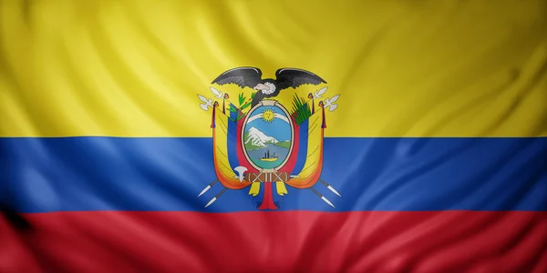 Representación Una Bandera Nacional Ecuador —  Fotos de Stock