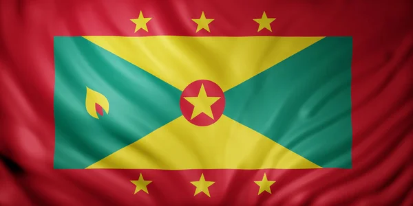 Darstellung Einer Nationalflagge Von Grenada — Stockfoto