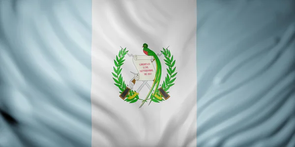 Darstellung Einer Nationalflagge Guatemalas — Stockfoto