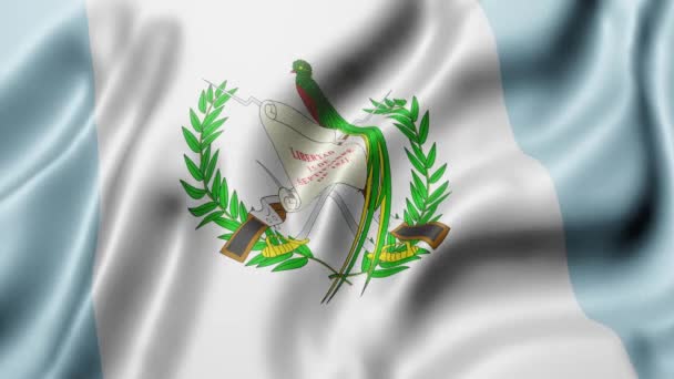 Rendering National Guatemala Flag Waving Looping Motion — Stockvideo