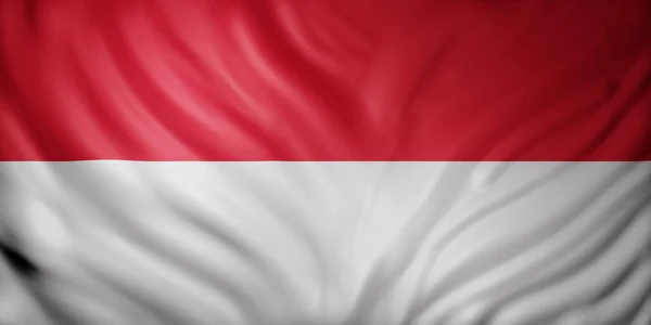 Darstellung Einer Indonesischen Nationalflagge — Stockfoto