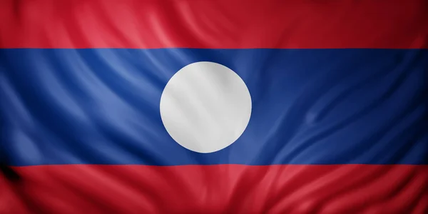 Representación Una Bandera Nacional Laos —  Fotos de Stock