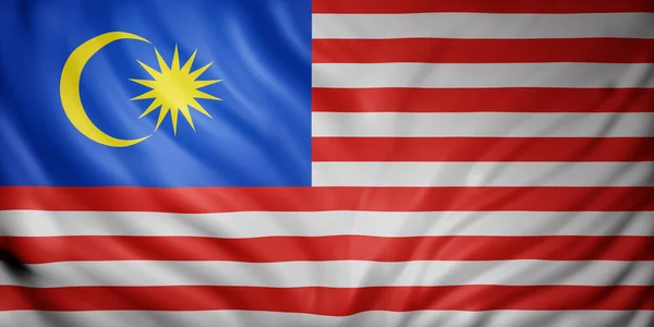 Konvertering Nationell Malaysisk Flagga — Stockfoto