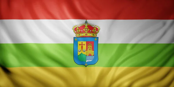 Vykreslení Vlajky Španělského Společenství Rioja — Stock fotografie