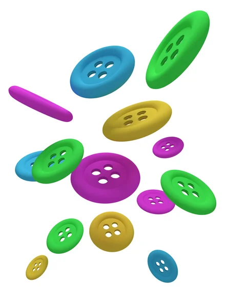 Buttons in the air — Stock Photo, Image