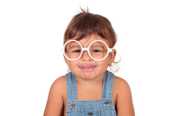 Bambina e occhiali — Foto Stock