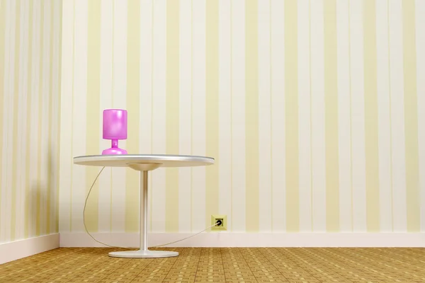 Table and lamp — Stock Photo, Image