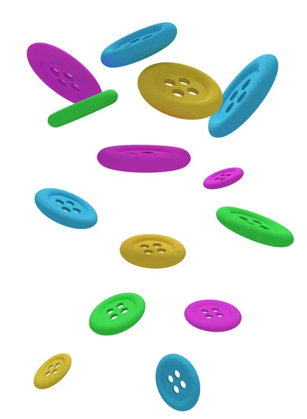 Buttons in the air — Stock Photo, Image