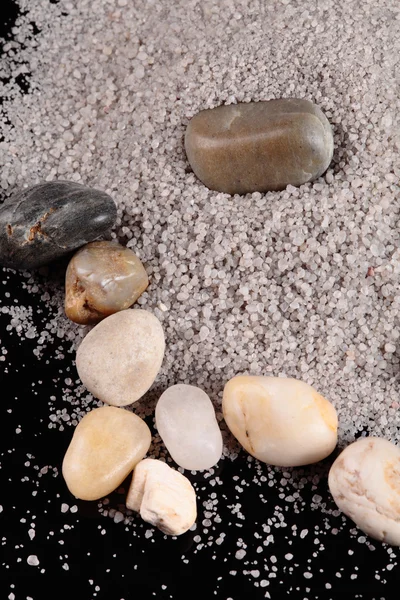 Kamienie i piasek — Zdjęcie stockowe