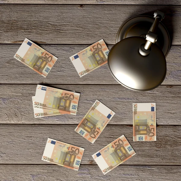 Money on a table — Stock Photo, Image