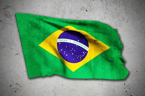 Old brazilian flag — Stock Photo, Image