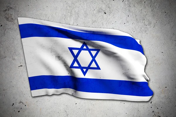 Old Israel flag — Stock Photo, Image