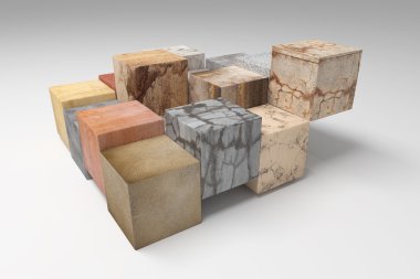 dokulu taş küpleri