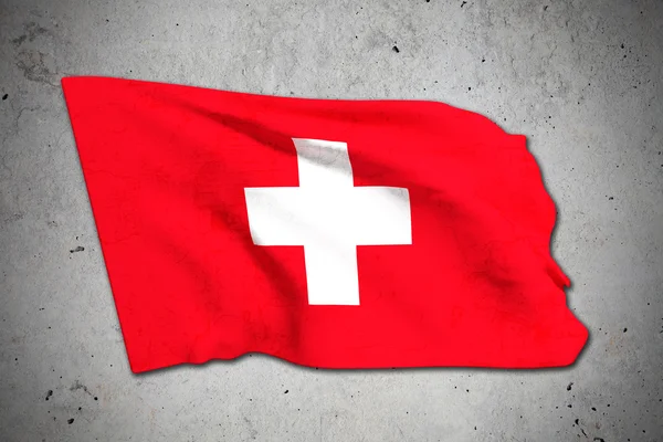 Stary flaga Szwajcarii — Zdjęcie stockowe