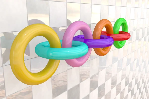 Colored chain — Stock Photo, Image