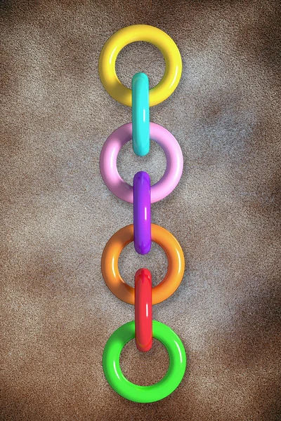 Colored chain — Stock Photo, Image