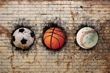 Basketbol, beyzbol ve futbol