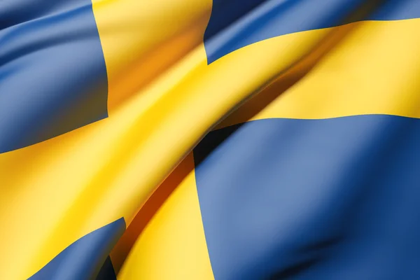 Suecia bandera — Foto de Stock