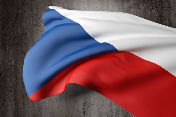 Česká republika vlajka — Stock fotografie