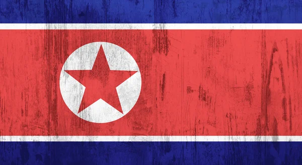 Corea del Norte bandera — Foto de Stock