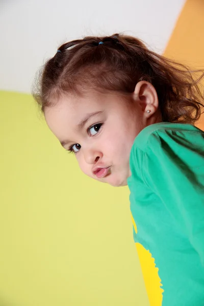 Girl pouting — Stock Photo, Image