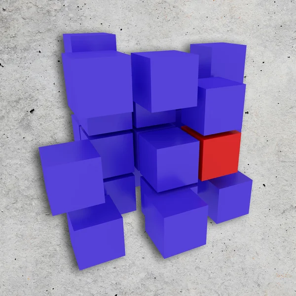 Cubos diferentes — Fotografia de Stock