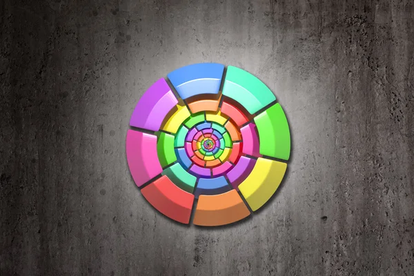 Kolorowy koło — Zdjęcie stockowe