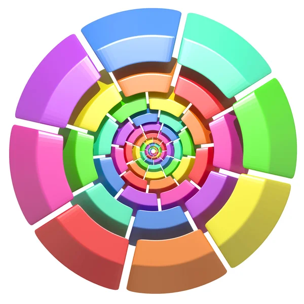 Цветной круг — стоковое фото