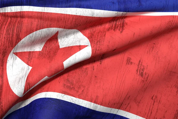 Corea del Norte bandera — Foto de Stock